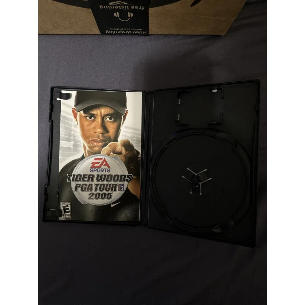 Tiger Woods PGA Tour 2005 For PlayStation 2 CASE AND MANUAL ONLY